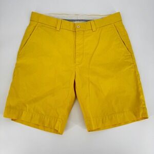 Polo Ralph Lauren Chino Shorts Mens 33 Yellow Classic Fit Cotton Preppy‎